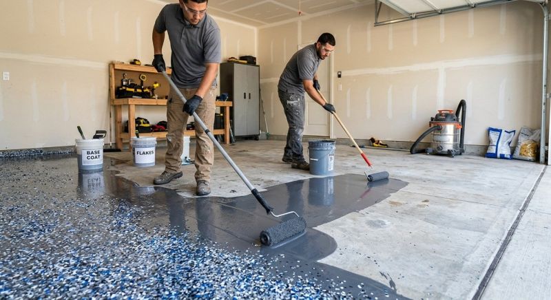 Basement Floor Epoxy Service in Greenville, SC