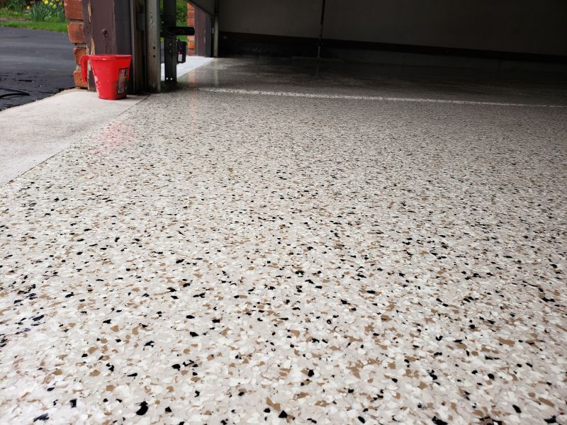 Speckled Garage Floor Painting in Greensboro, NC